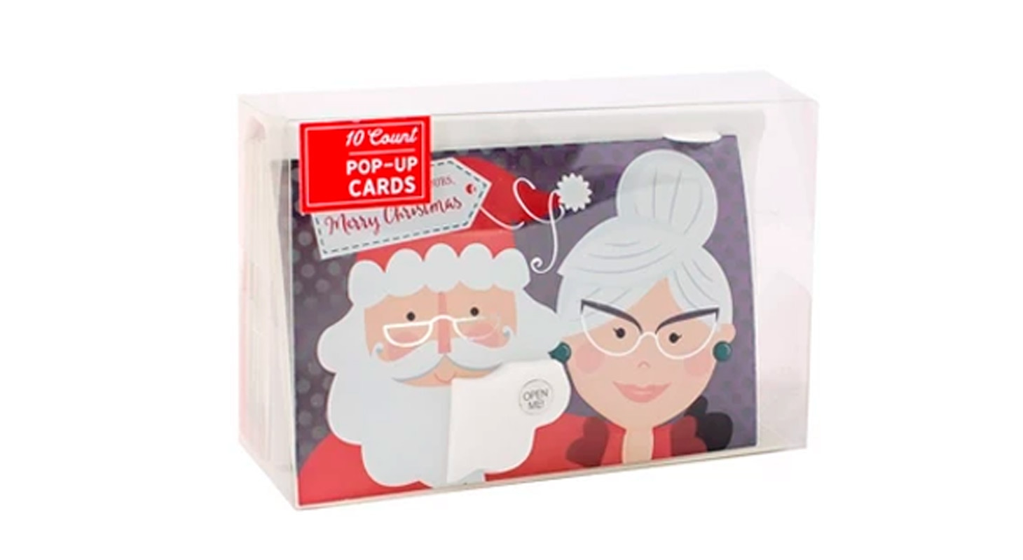 Honeycomb Mr & Mrs Claus cards