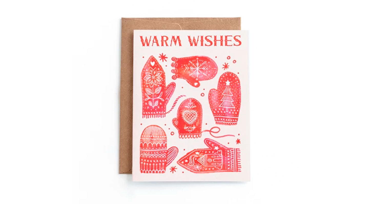 Warm Wishes Mittens cards