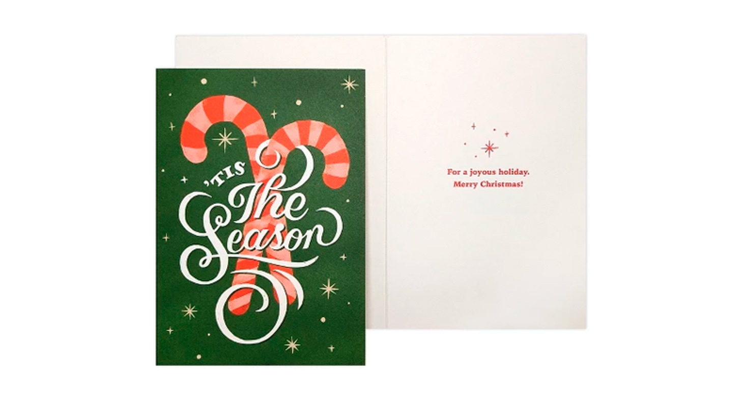 Candy Cane Sparkle cards