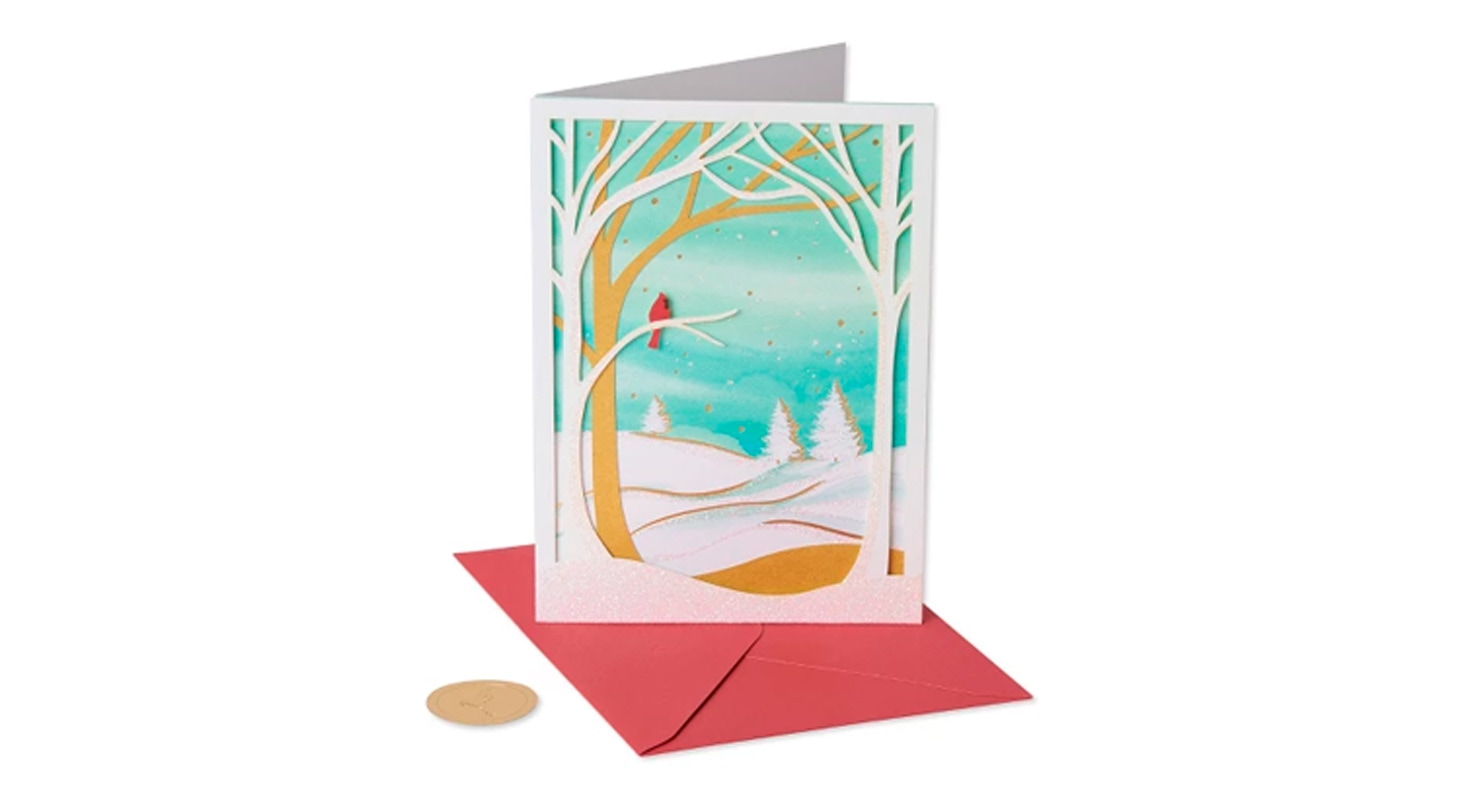 Handmade Bird on Tree cards