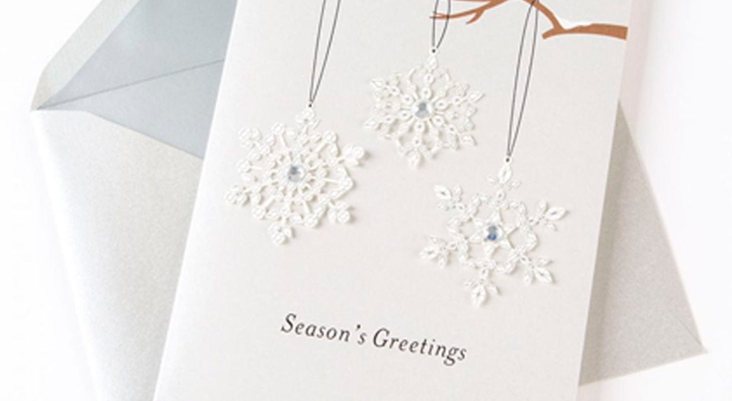 Hanging Snowflake Ornaments cards