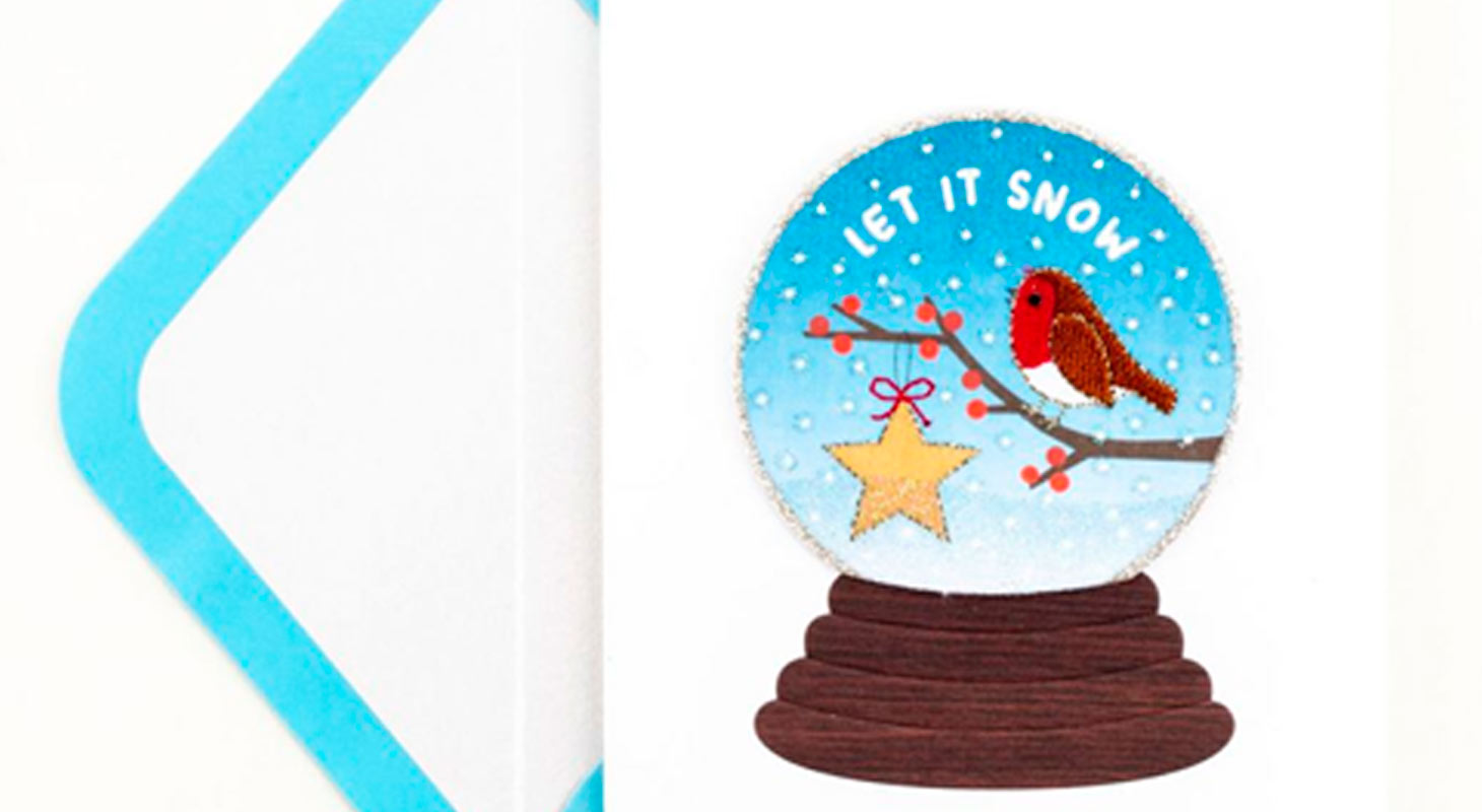 Let It Snow Globe cards