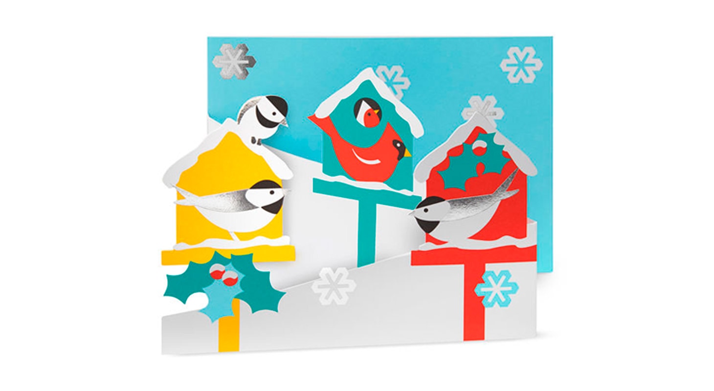 Merry Birdhouses cards