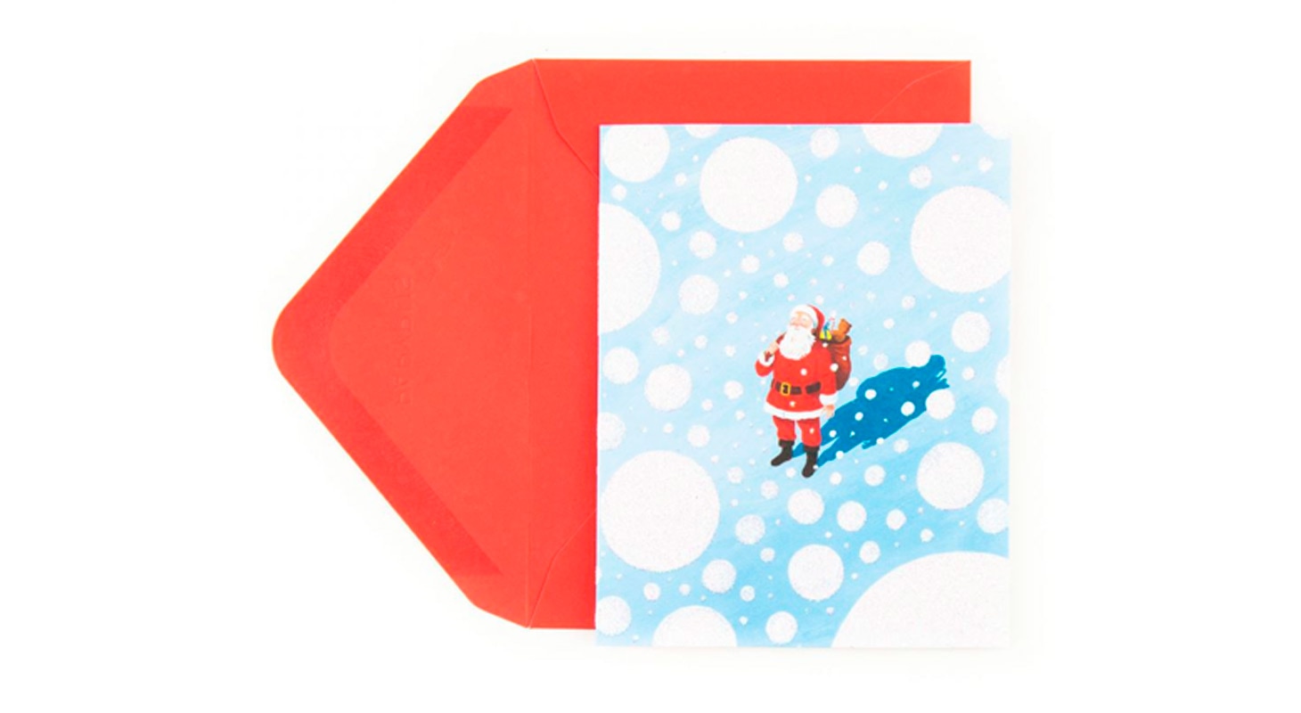 Santa in the Snow cards