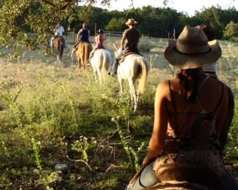 Hill Country Horseback Riding at a Dude Ranch