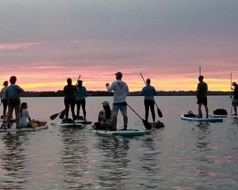 Orlando Sunset Clear Kayak Or Paddleboarding