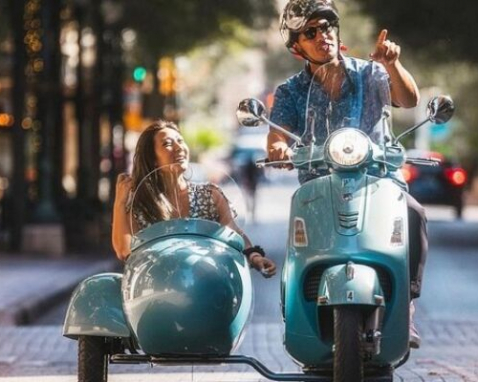 San Antonio Vespa Sidecar Tour with Tex Mex Tacos