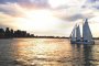 Boston Harbor Sunset Schooner Sailing