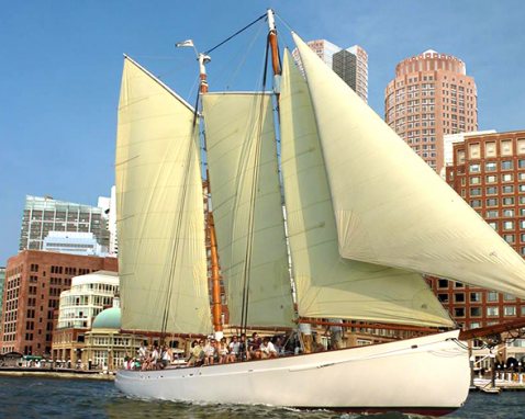 Boston Schooner Sailing