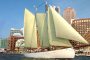 Boston Harbor Schooner Sailing