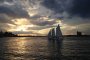 Boston Harbor Sunset Schooner Sailing