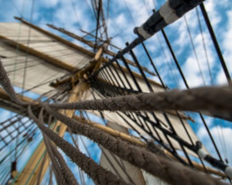 Manhattan Clipper Ship Sailing