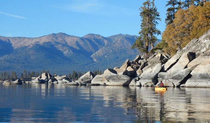 Sand Harbor Kayaking On Lake Tahoe