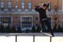 Skateboarding in Manhattan