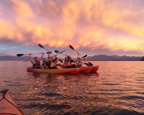 Sunset Kayaking Tour On Lake Tahoe