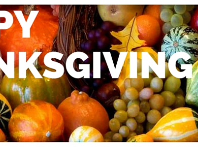 It’s less than a week until Thanksgiving!