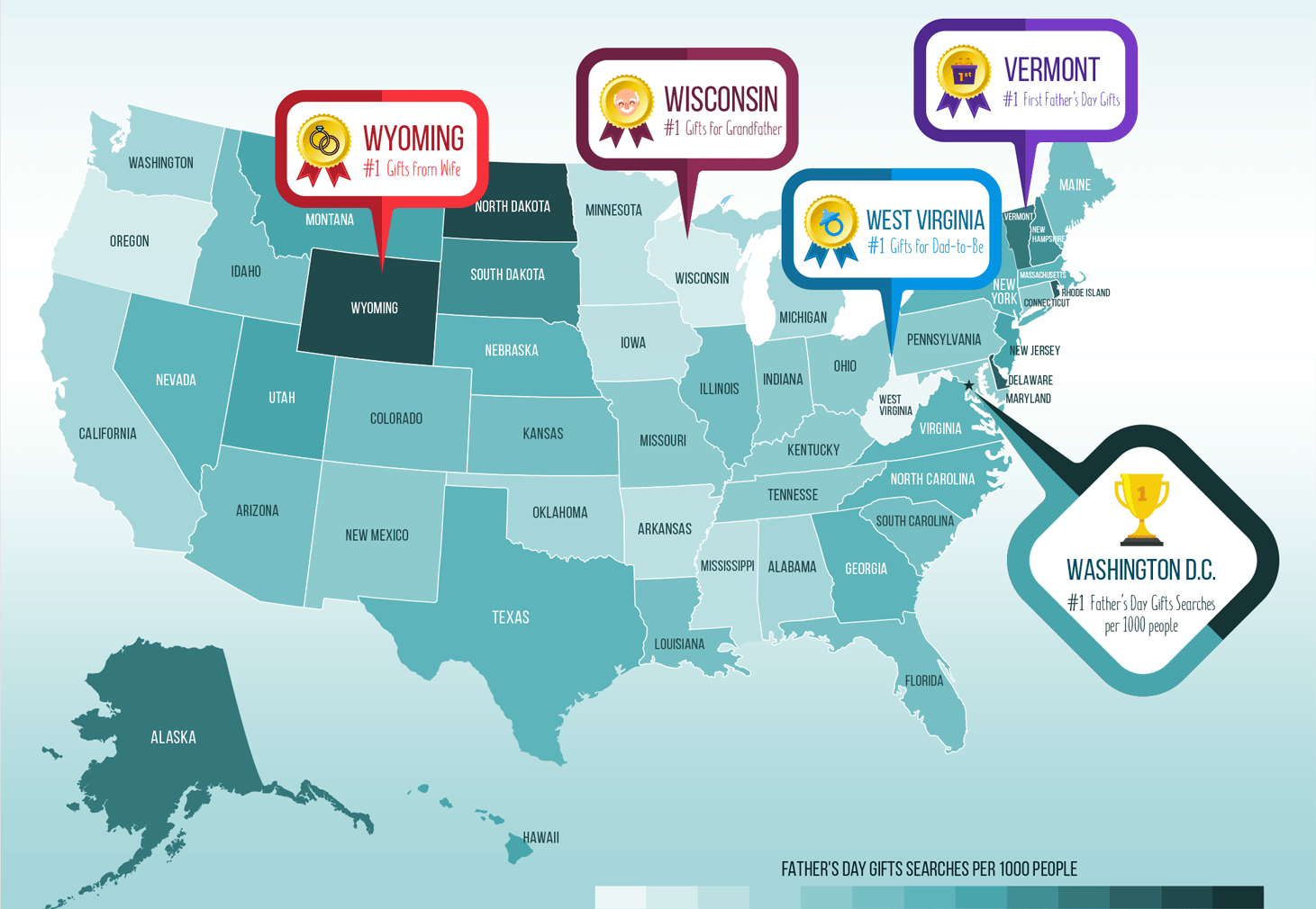 Father's Day Gifts Study: Who Gets the Best Gifts in Every State?